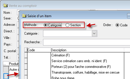 Param&egrave;tre niche columbarium